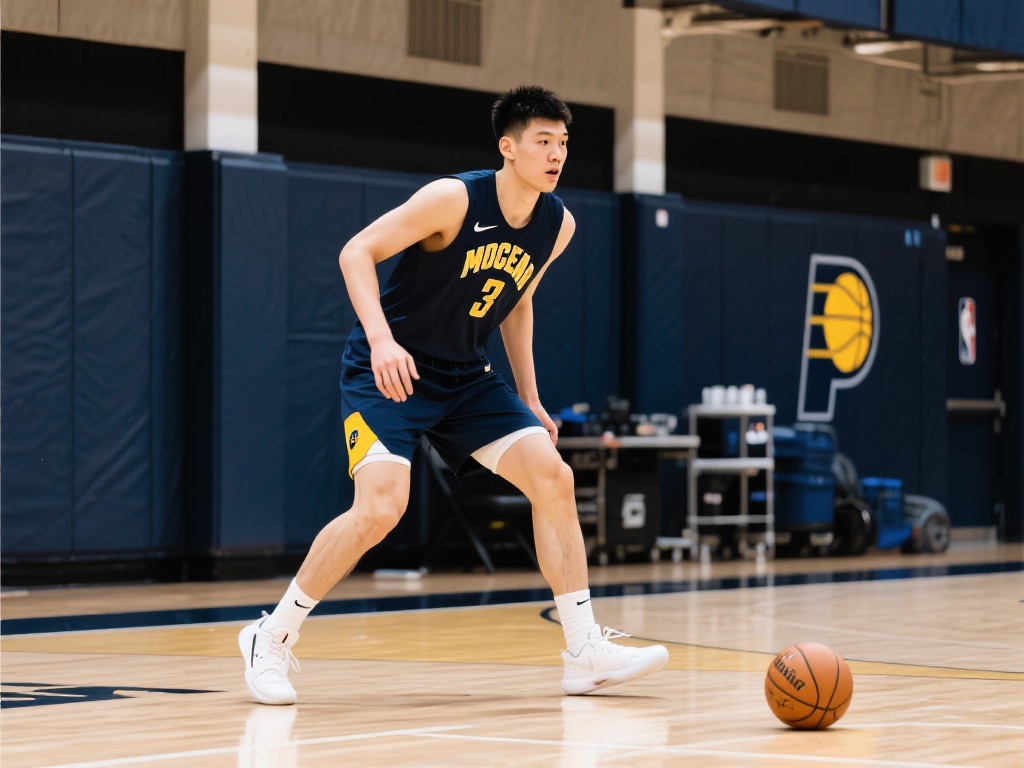 作为亚洲新秀，杨瀚森试训的每一步都备受期